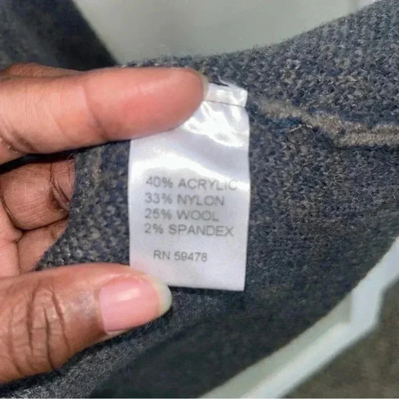 Cocogio Cardigan/Jacket Button‎ Down Gray  Wool Blend Made In Italy Womens Sz M - Picture 3 of 6